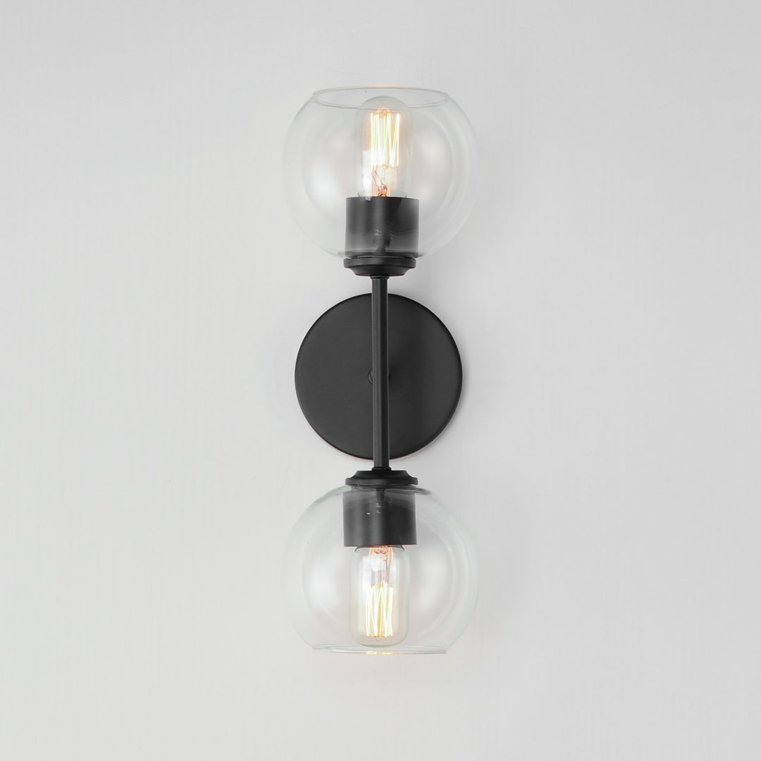 Maxim - 21632CLBK - Two Light Wall Sconce - Knox - Black