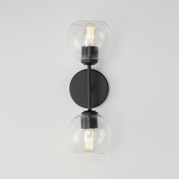Maxim - 21632CLBK - Two Light Wall Sconce - Knox - Black
