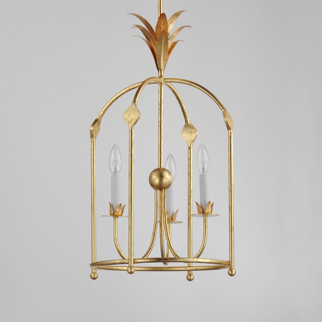 Maxim - 2884GL - Three Light Foyer Pendant - Paloma - Gold Leaf