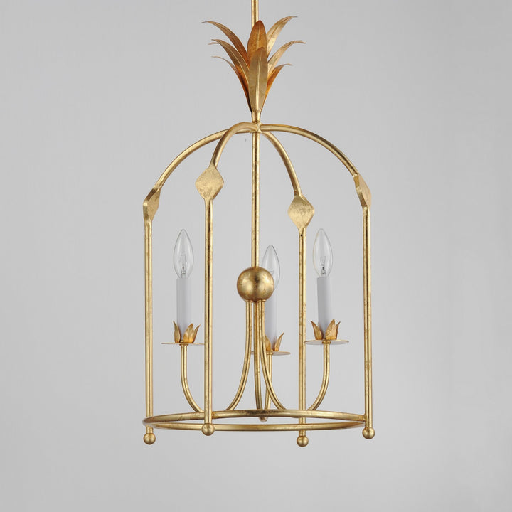 Maxim - 2884GL - Three Light Foyer Pendant - Paloma - Gold Leaf