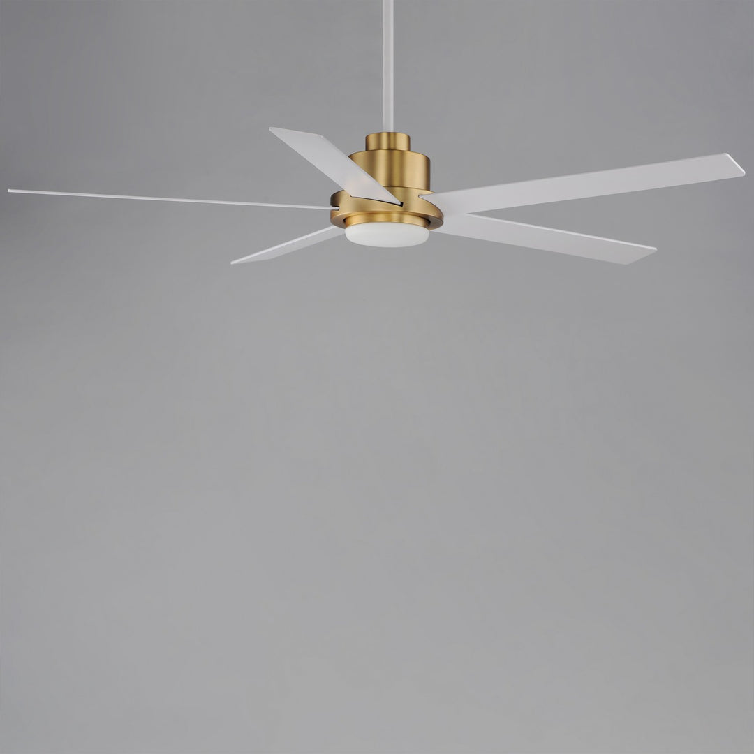 Maxim - 88826WTNAB - 60" Ceiling Fan - Daisy - Natural Aged Brass