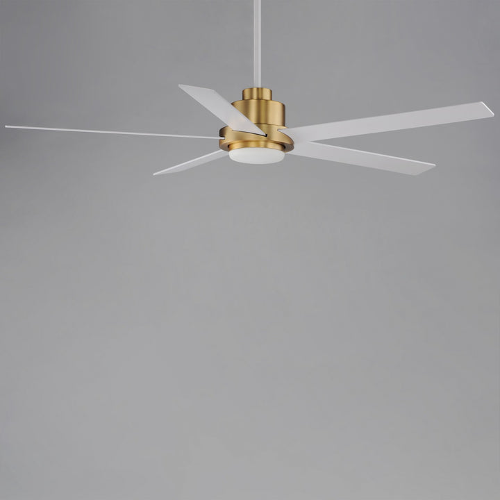 Maxim - 88826WTNAB - 60" Ceiling Fan - Daisy - Natural Aged Brass