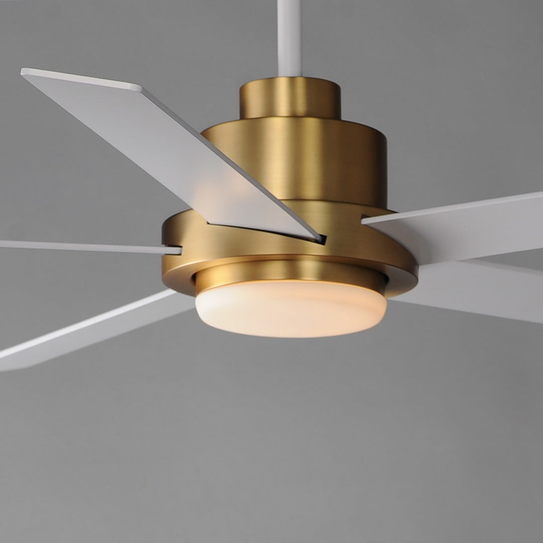 Maxim - 88826WTNAB - 60" Ceiling Fan - Daisy - Natural Aged Brass