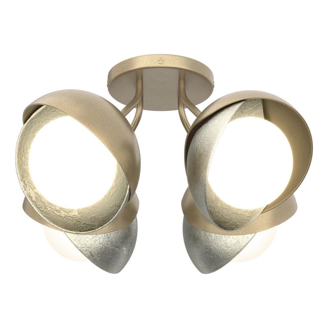 Hubbardton Forge Canada - 121376-SKT-84-85-GG0711 - Four Light Semi-Flush Mount - Brooklyn - Soft Gold