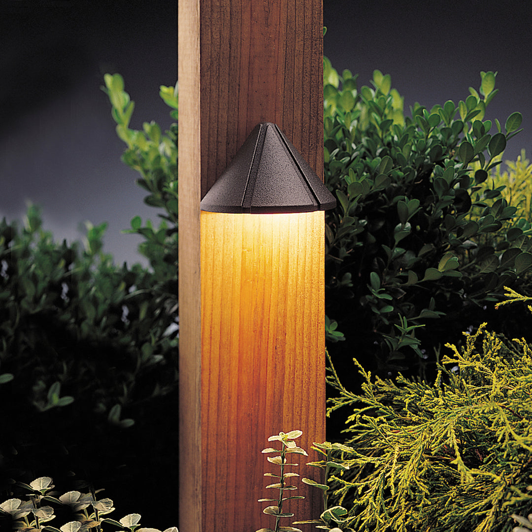 Kichler Canada - 15065AZT - One Light Deck - Six Groove - Textured Architectural Bronze