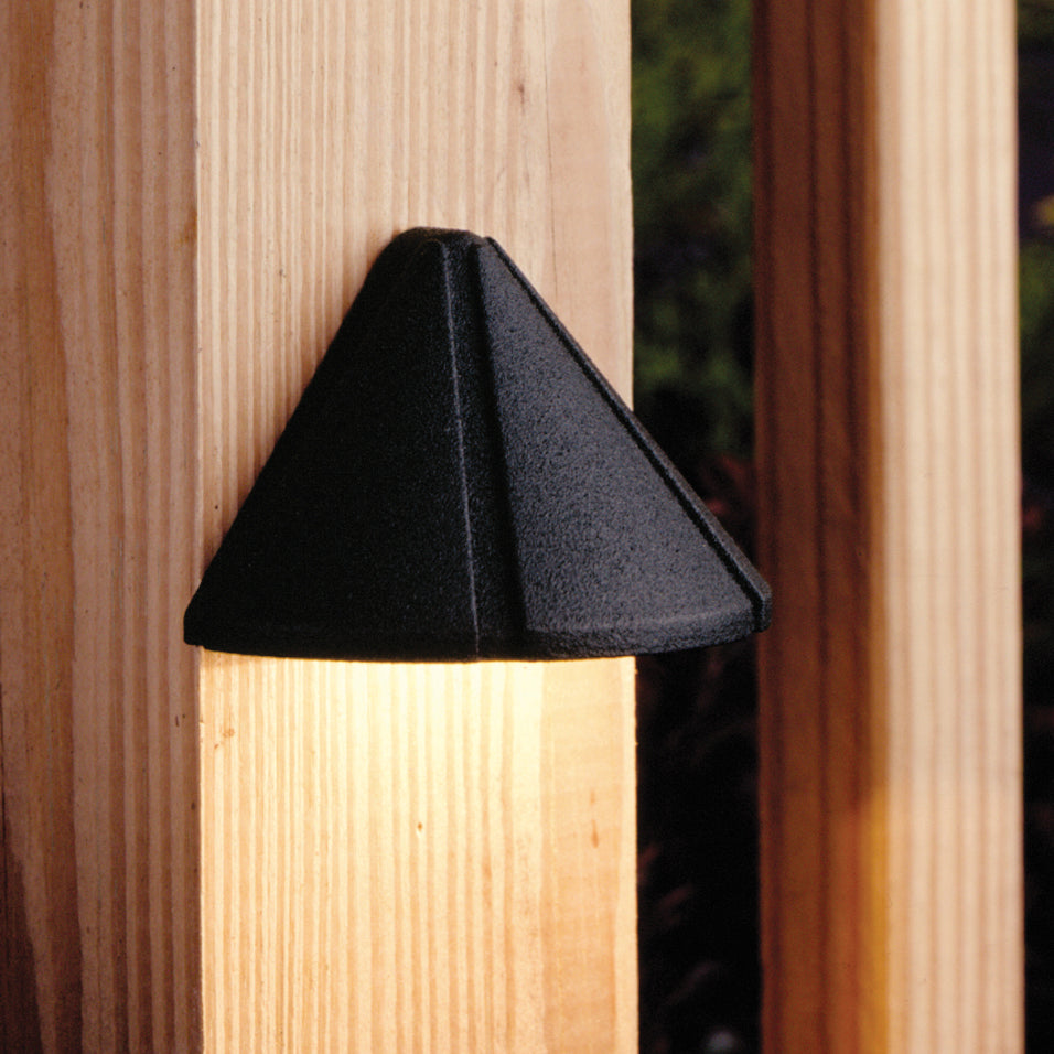 Kichler Canada - 15065BKT - One Light Deck - Six Groove - Textured Black