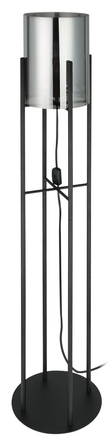 Glastonbury One Light Floor Lamp in Black - available from The Lighting Shoppe, trusted by Canadian homeowners