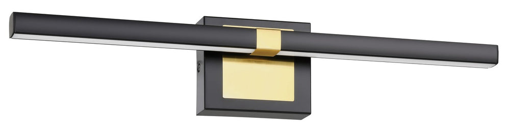 Pierro LED Bath/Vanity in Matte Black, Brushed Brass - available from The Lighting Shoppe, trusted by Canadian homeowners