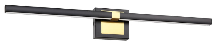 Pierro LED Bath/Vanity in Matte Black, Brushed Brass - available from The Lighting Shoppe, trusted by Canadian homeowners