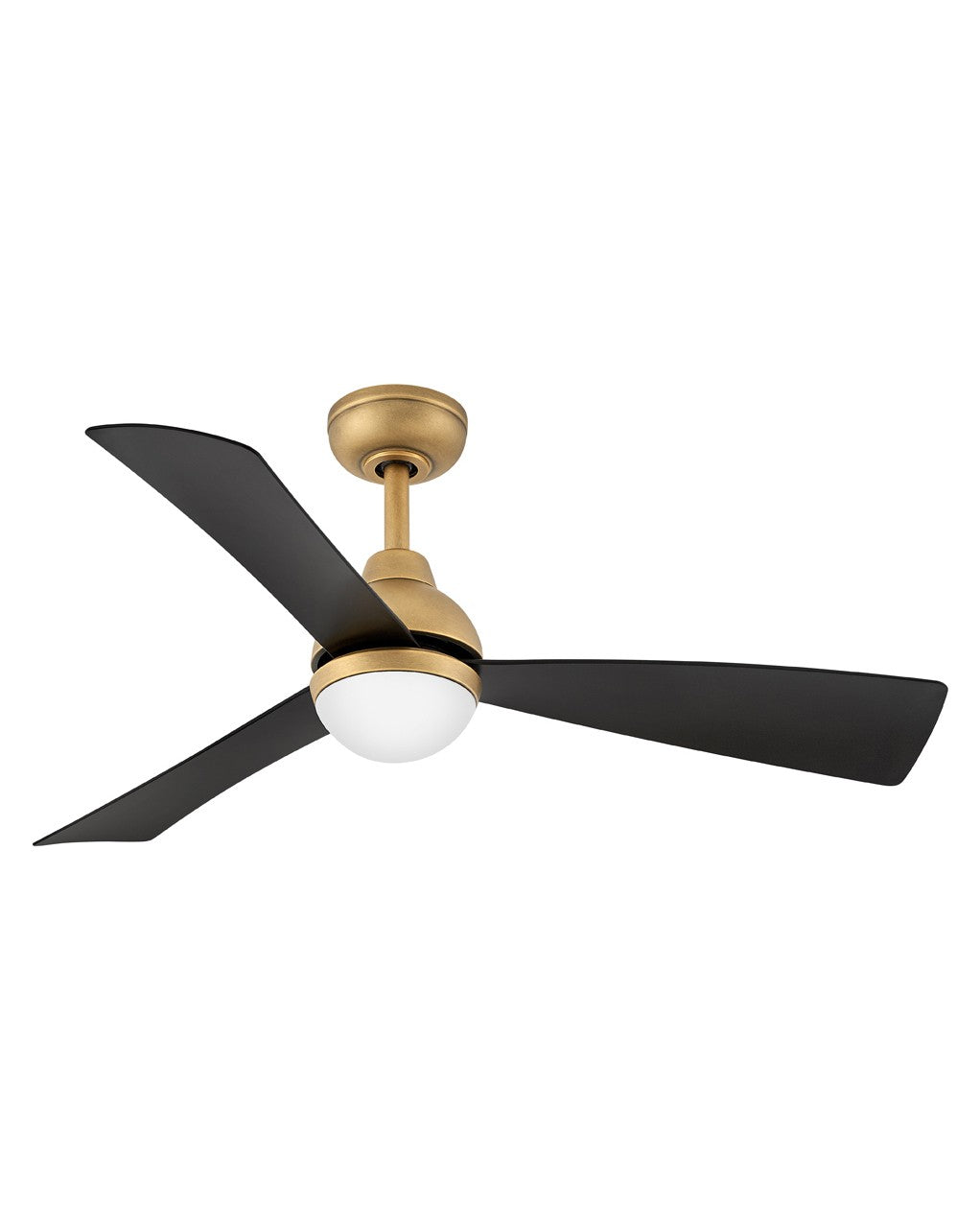 Una 44"Ceiling Fan in Heritage Brass - available from The Lighting Shoppe, trusted by Canadian homeowners