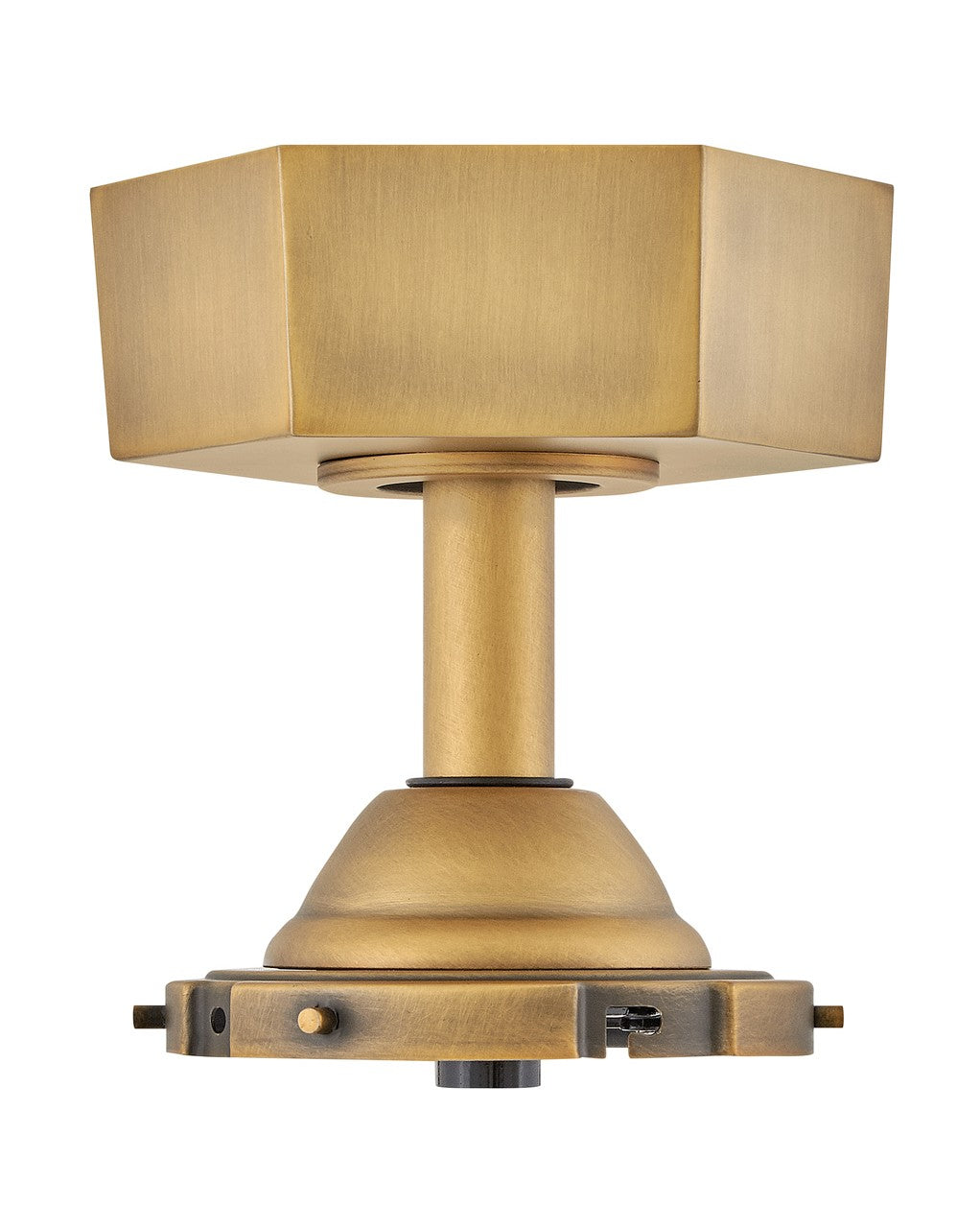 Facet Downrod Kit in Heritage Brass - available from The Lighting Shoppe, trusted by Canadian homeowners