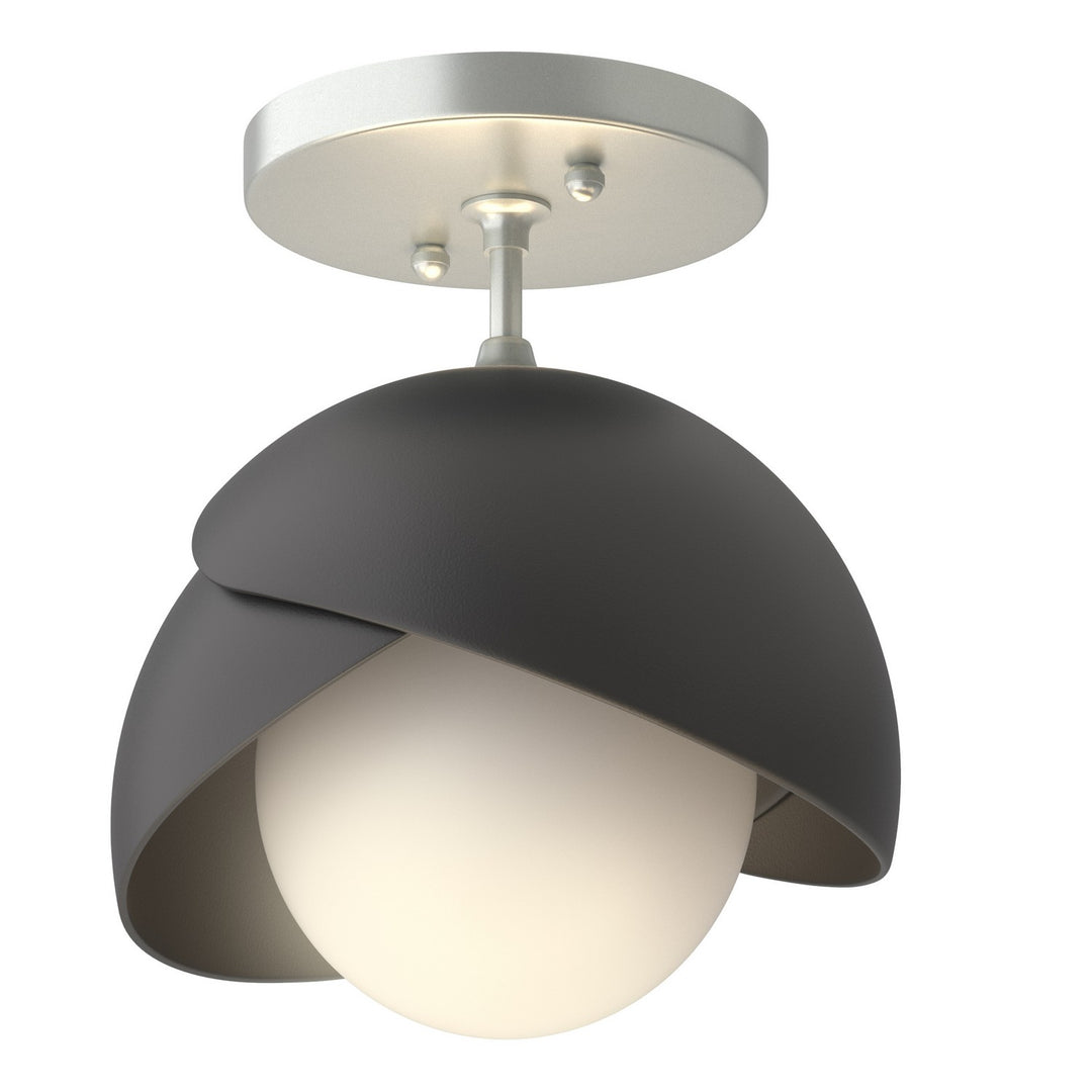 Hubbardton Forge Canada - 121377-SKT-82-10-GG0711 - One Light Semi-Flush Mount - Brooklyn - Vintage Platinum