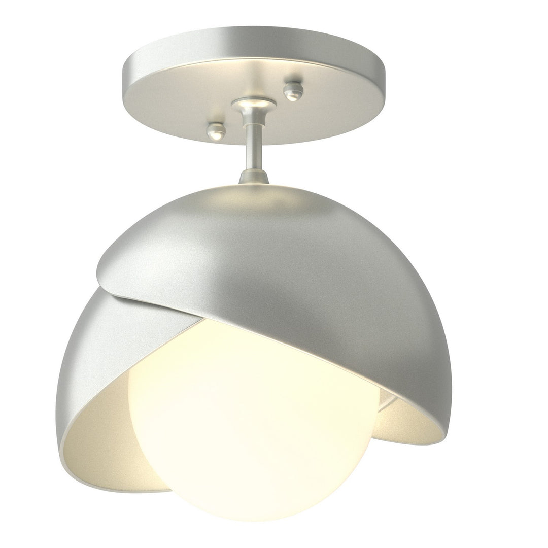 Hubbardton Forge Canada - 121377-SKT-82-82-GG0711 - One Light Semi-Flush Mount - Brooklyn - Vintage Platinum