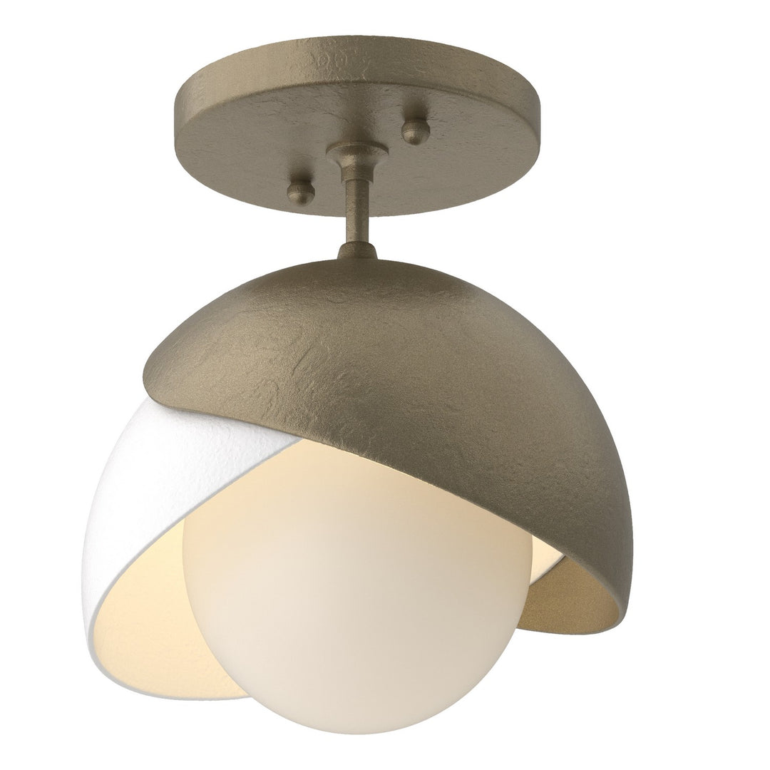 Hubbardton Forge Canada - 121377-SKT-84-02-GG0711 - One Light Semi-Flush Mount - Brooklyn - Soft Gold