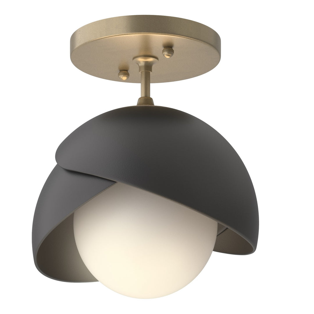 Hubbardton Forge Canada - 121377-SKT-84-10-GG0711 - One Light Semi-Flush Mount - Brooklyn - Soft Gold