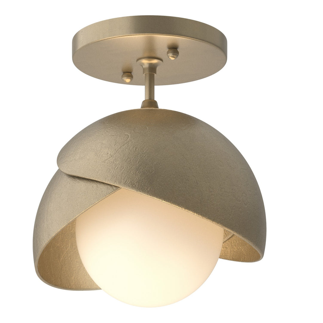 Hubbardton Forge Canada - 121377-SKT-84-84-GG0711 - One Light Semi-Flush Mount - Brooklyn - Soft Gold