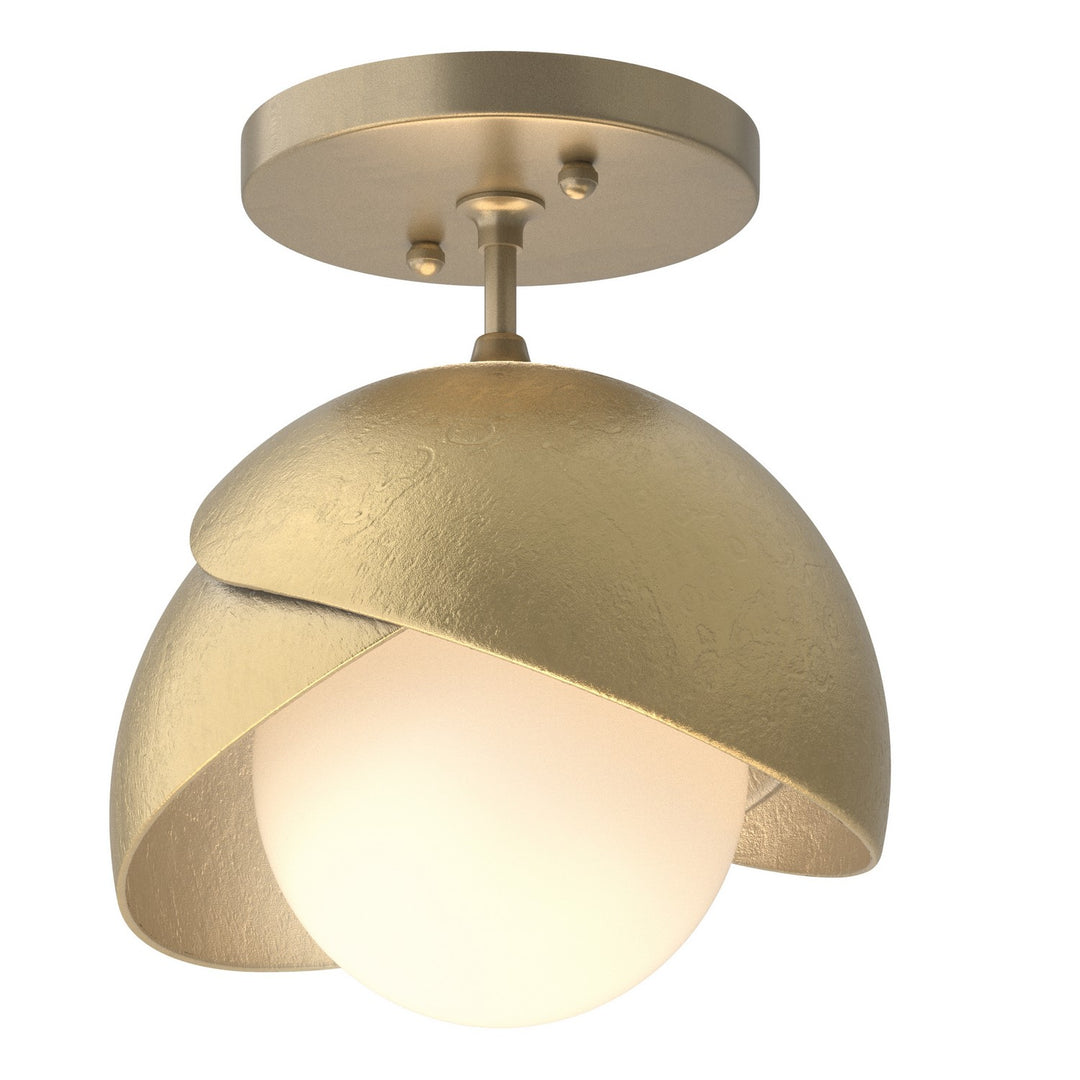 Hubbardton Forge Canada - 121377-SKT-84-86-GG0711 - One Light Semi-Flush Mount - Brooklyn - Soft Gold