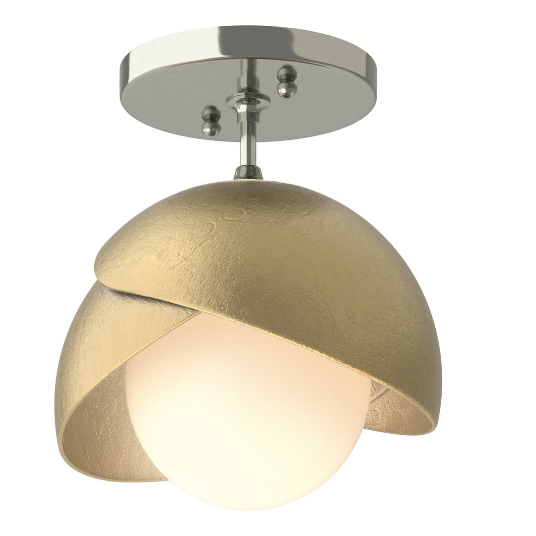 Hubbardton Forge Canada - 121377-SKT-85-86-GG0711 - One Light Semi-Flush Mount - Brooklyn - Sterling