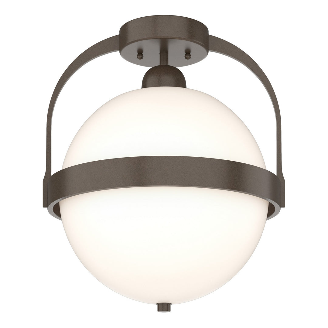 Hubbardton Forge Canada - 121380-SKT-05-GG0720 - One Light Semi-Flush Mount - Atlas - Bronze