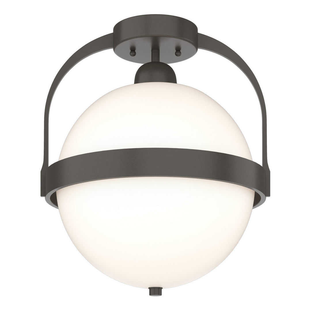 Hubbardton Forge Canada - 121380-SKT-07-GG0720 - One Light Semi-Flush Mount - Atlas - Dark Smoke