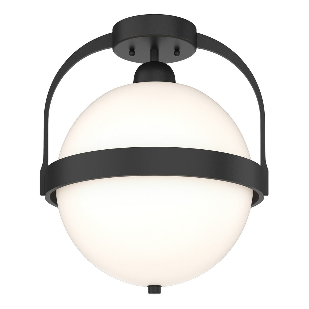 Hubbardton Forge Canada - 121380-SKT-10-GG0720 - One Light Semi-Flush Mount - Atlas - Black