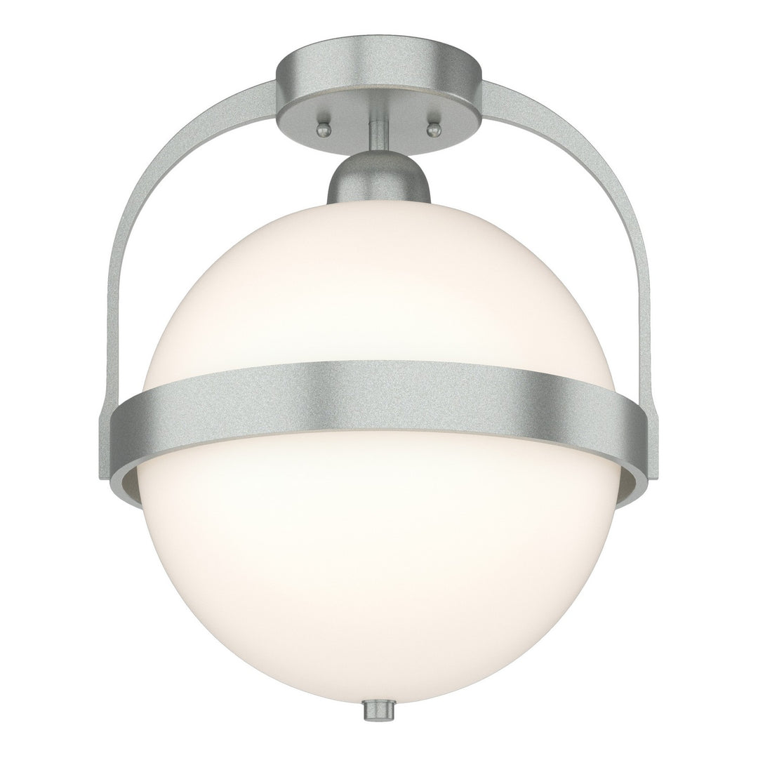 Hubbardton Forge Canada - 121380-SKT-82-GG0720 - One Light Semi-Flush Mount - Atlas - Vintage Platinum