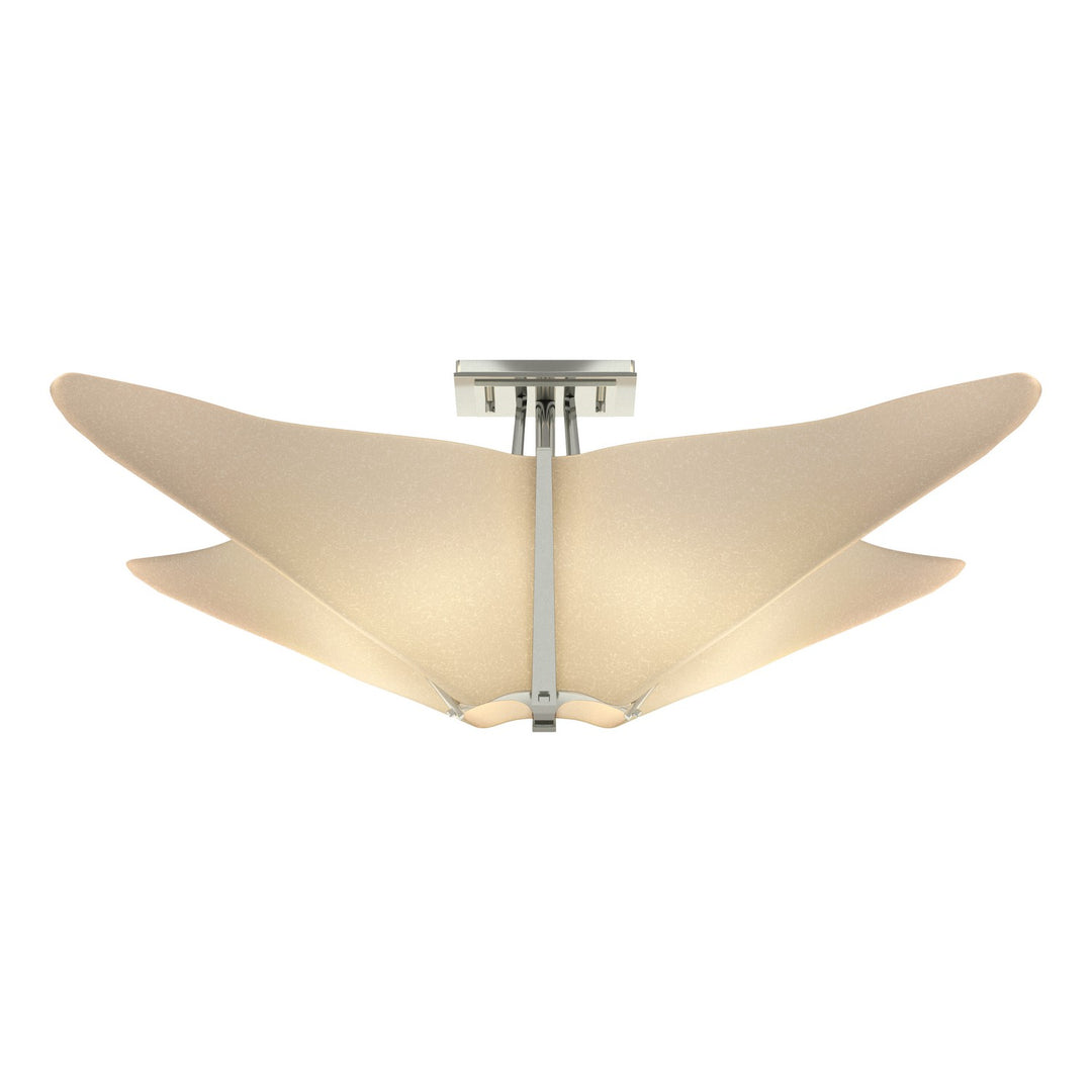 Hubbardton Forge Canada - 123305-SKT-85-SH1995 - Four Light Semi-Flush Mount - Kirigami - Sterling