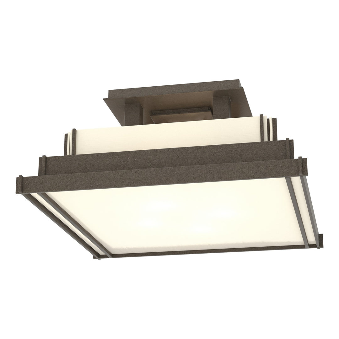 Hubbardton Forge Canada - 123705-SKT-07-CC0416 - Four Light Semi-Flush Mount - Steppe - Coastal Dark Smoke