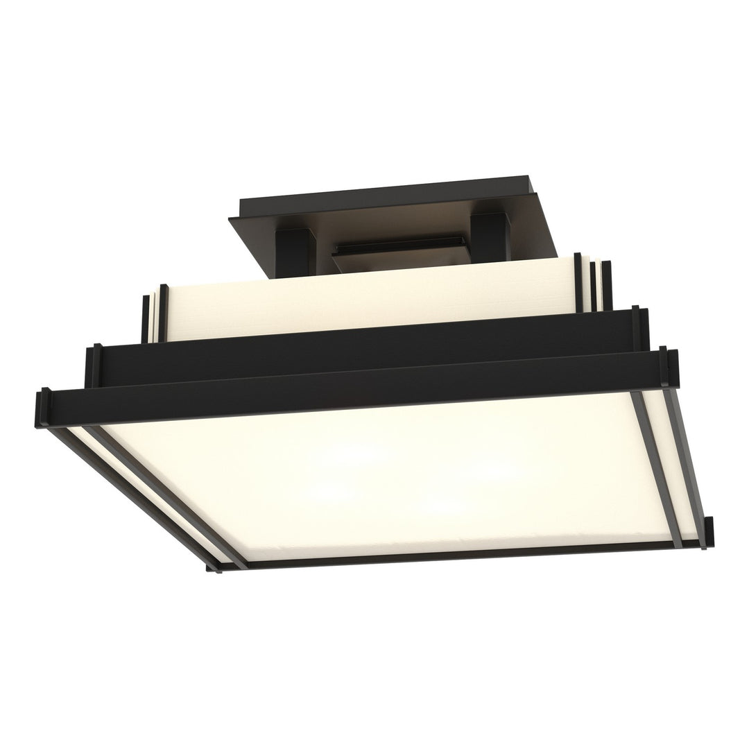 Hubbardton Forge Canada - 123705-SKT-10-CC0416 - Four Light Semi-Flush Mount - Steppe - Black