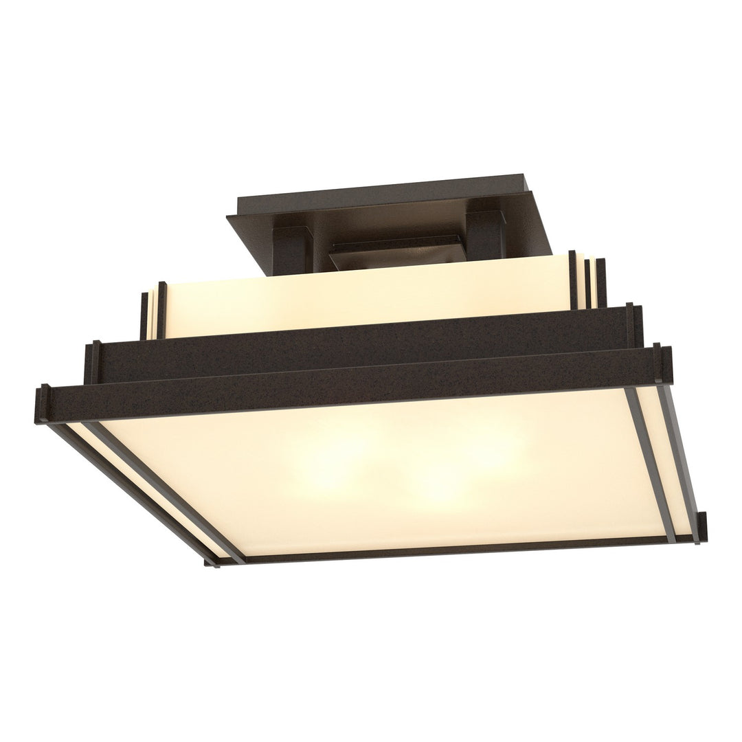 Hubbardton Forge Canada - 123705-SKT-14-BB0416 - Four Light Semi-Flush Mount - Steppe - Oil Rubbed Bronze
