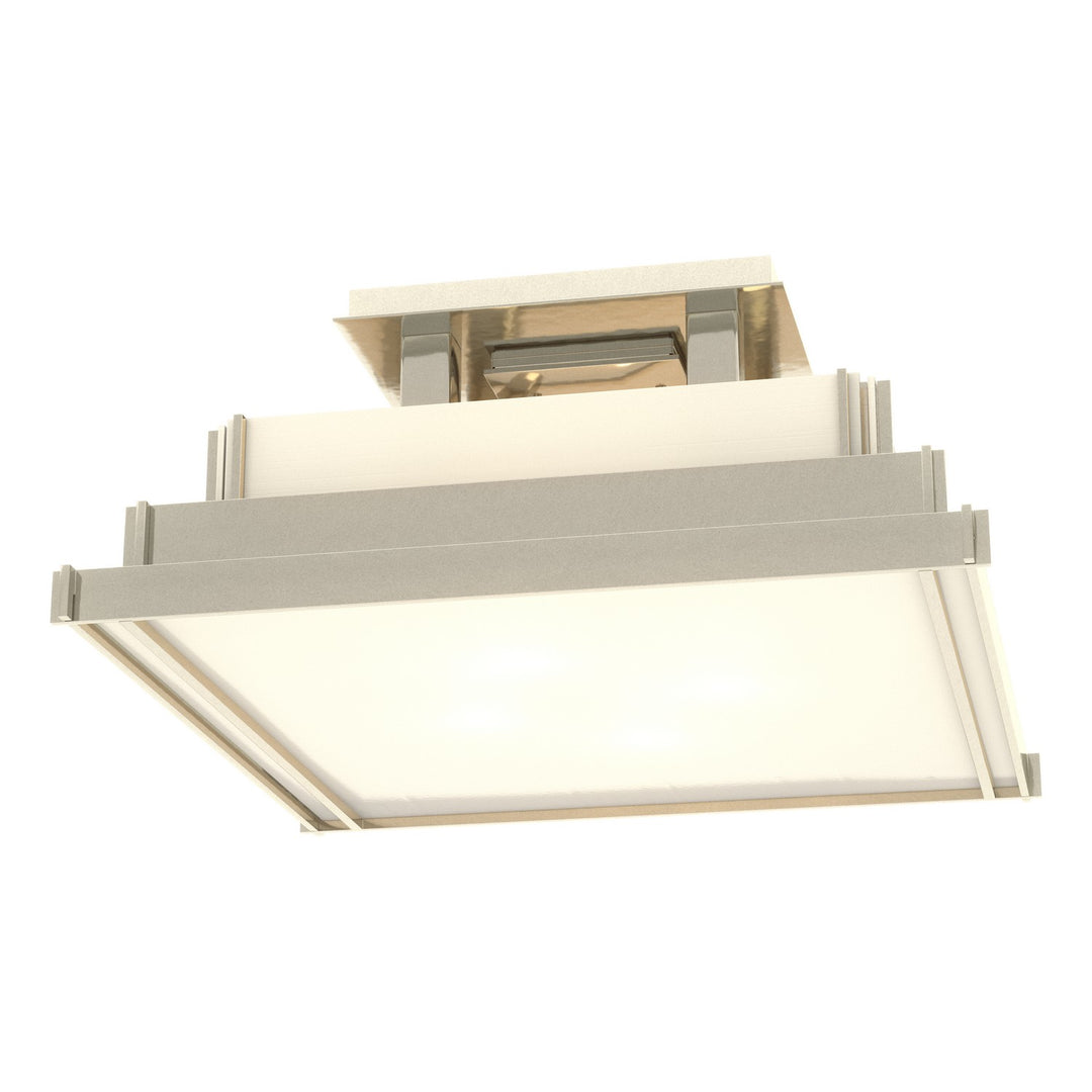 Hubbardton Forge Canada - 123705-SKT-85-CC0416 - Four Light Semi-Flush Mount - Steppe - Sterling