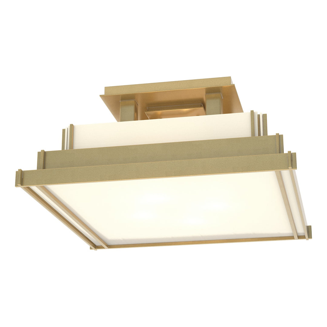 Hubbardton Forge Canada - 123705-SKT-86-CC0416 - Four Light Semi-Flush Mount - Steppe - Modern Brass