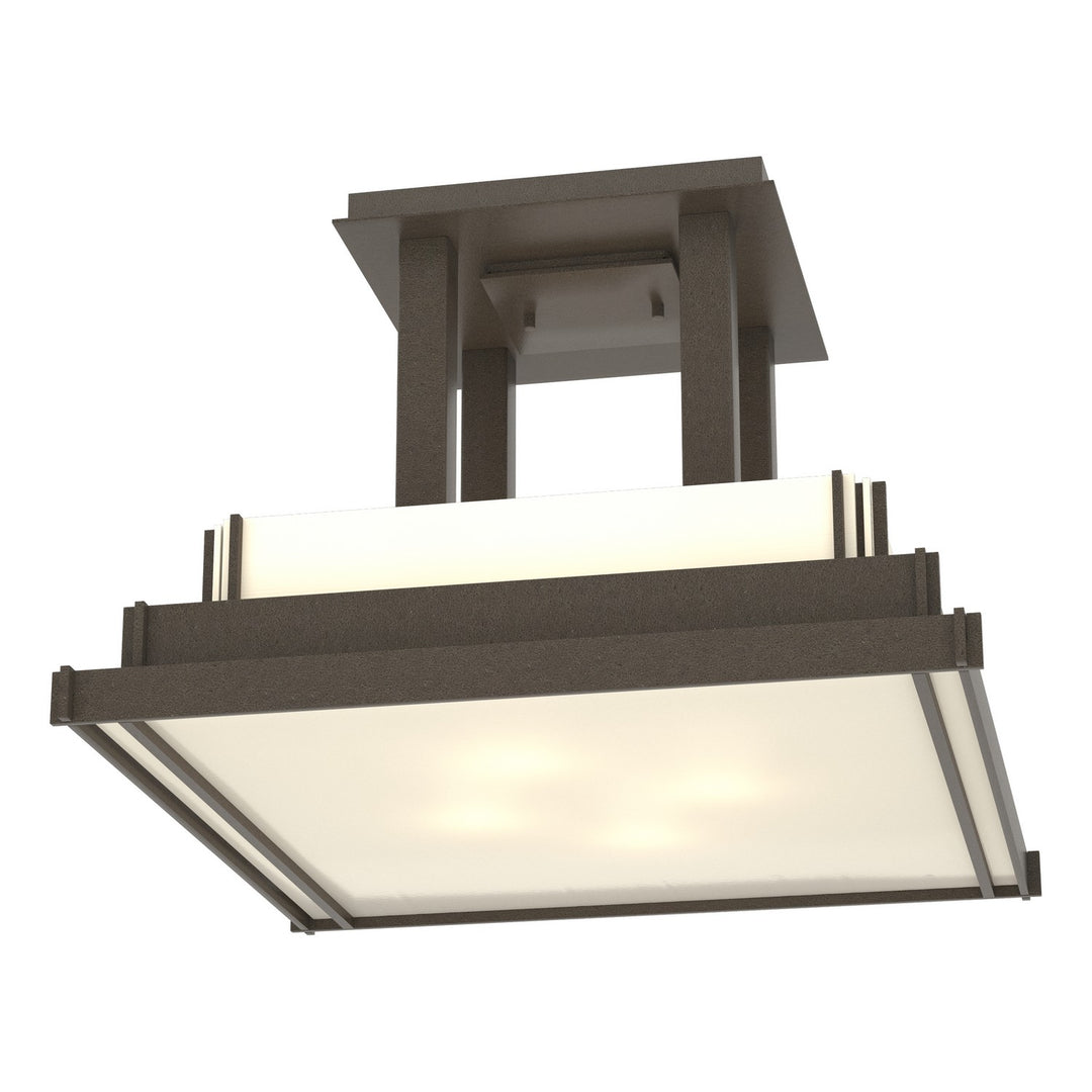 Hubbardton Forge Canada - 123715-SKT-07-CC0416 - Four Light Semi-Flush Mount - Steppe - Coastal Dark Smoke