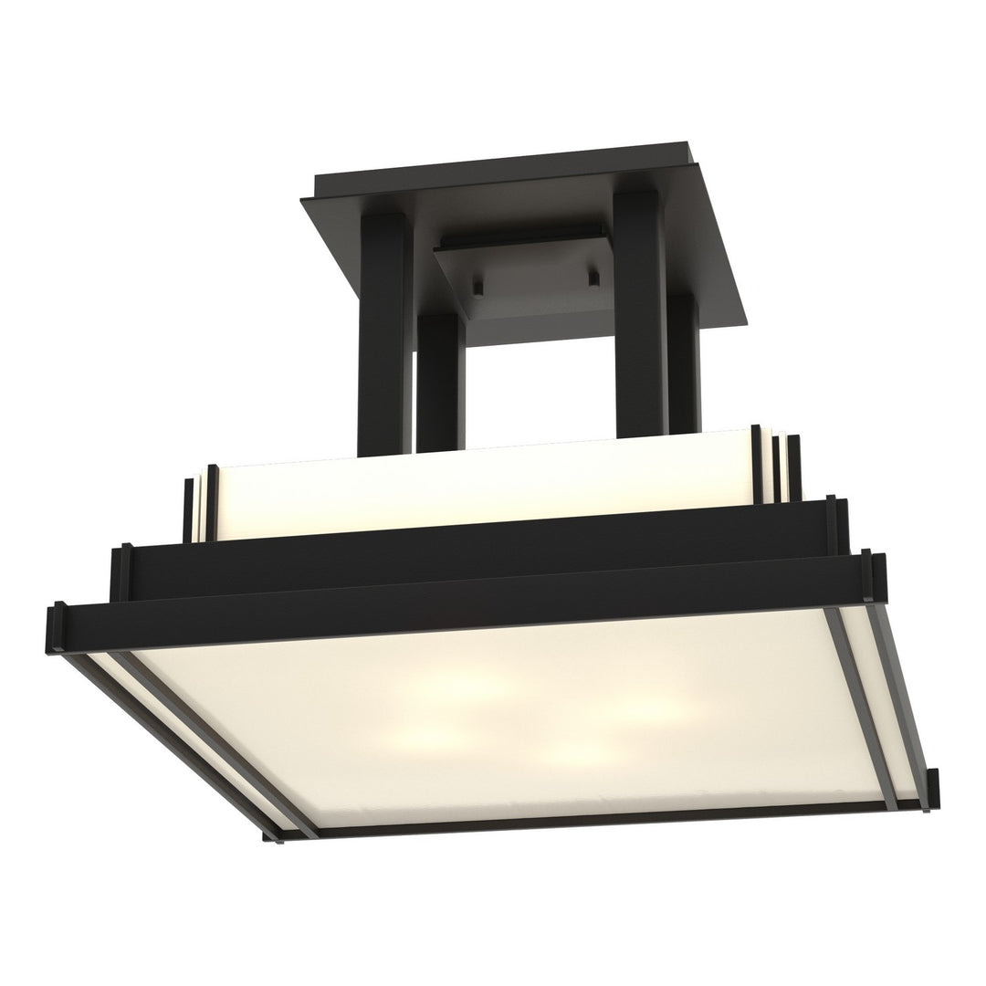 Hubbardton Forge Canada - 123715-SKT-10-CC0416 - Four Light Semi-Flush Mount - Steppe - Black