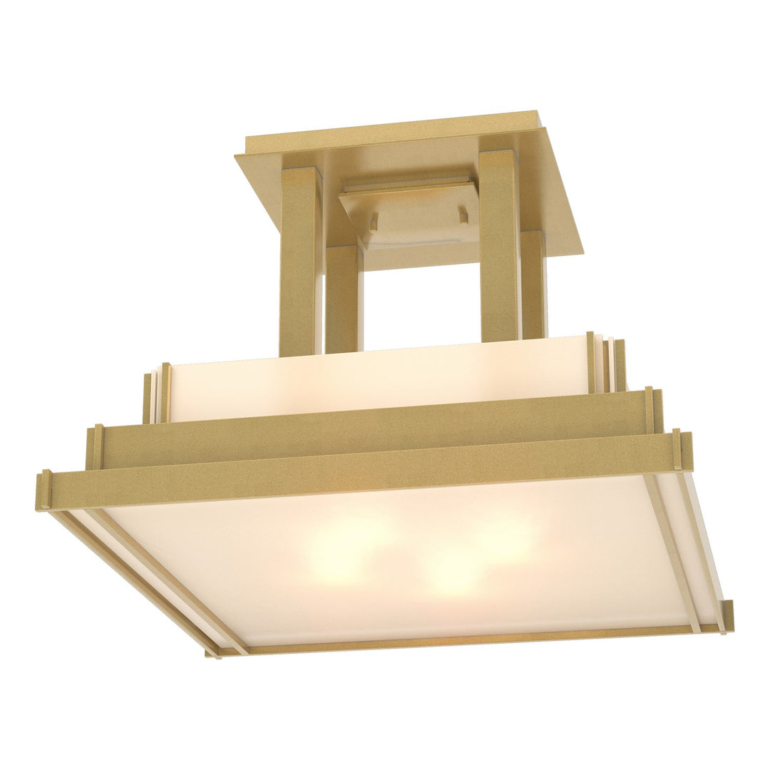 Hubbardton Forge Canada - 123715-SKT-86-BB0416 - Four Light Semi-Flush Mount - Steppe - Modern Brass