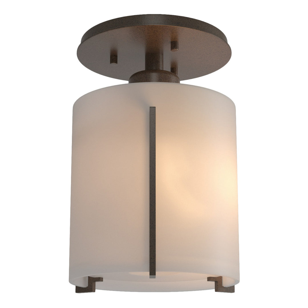 Hubbardton Forge Canada - 123775-SKT-05-GG0140 - One Light Semi-Flush Mount - Exos Glass - Bronze