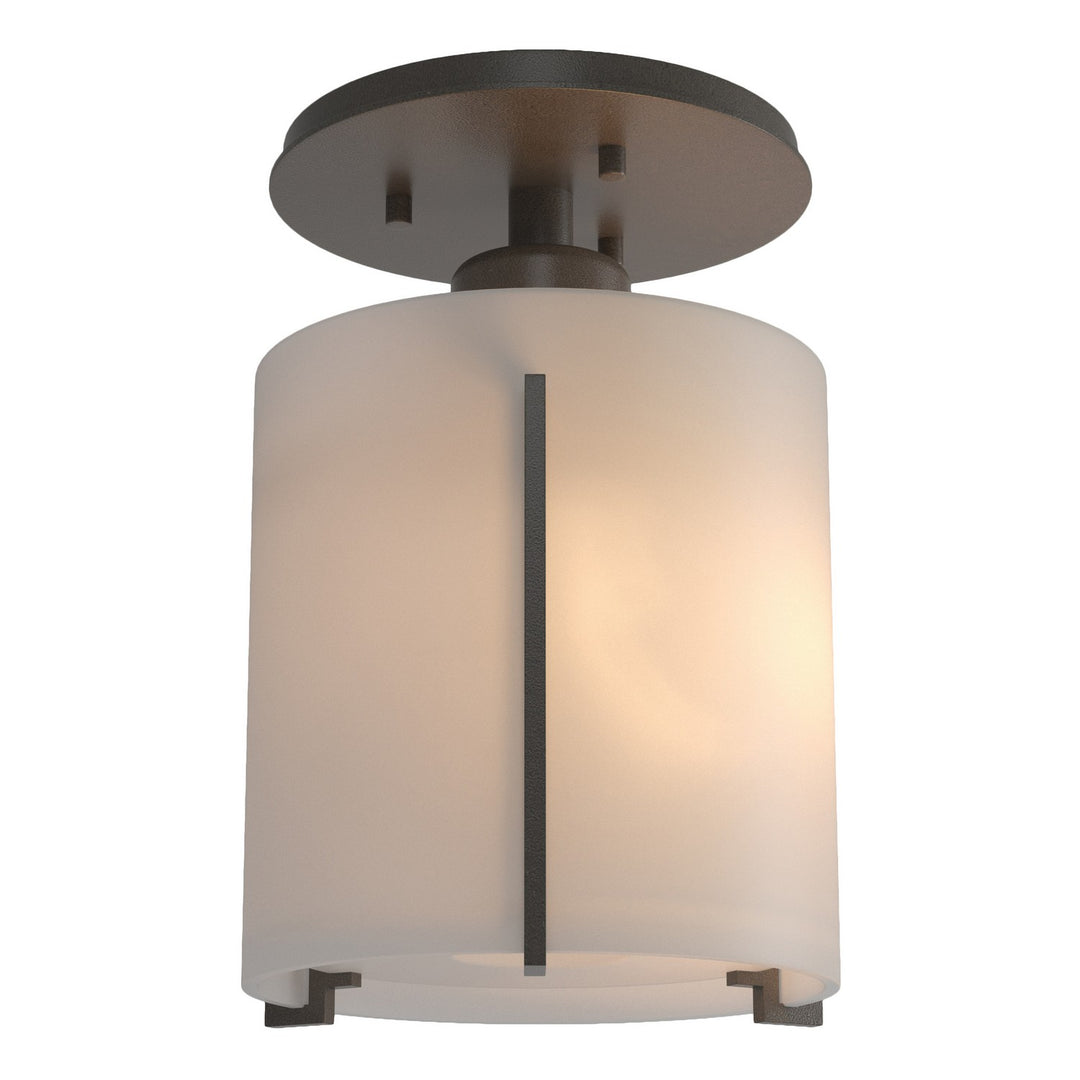 Hubbardton Forge Canada - 123775-SKT-07-GG0140 - One Light Semi-Flush Mount - Exos Glass - Dark Smoke