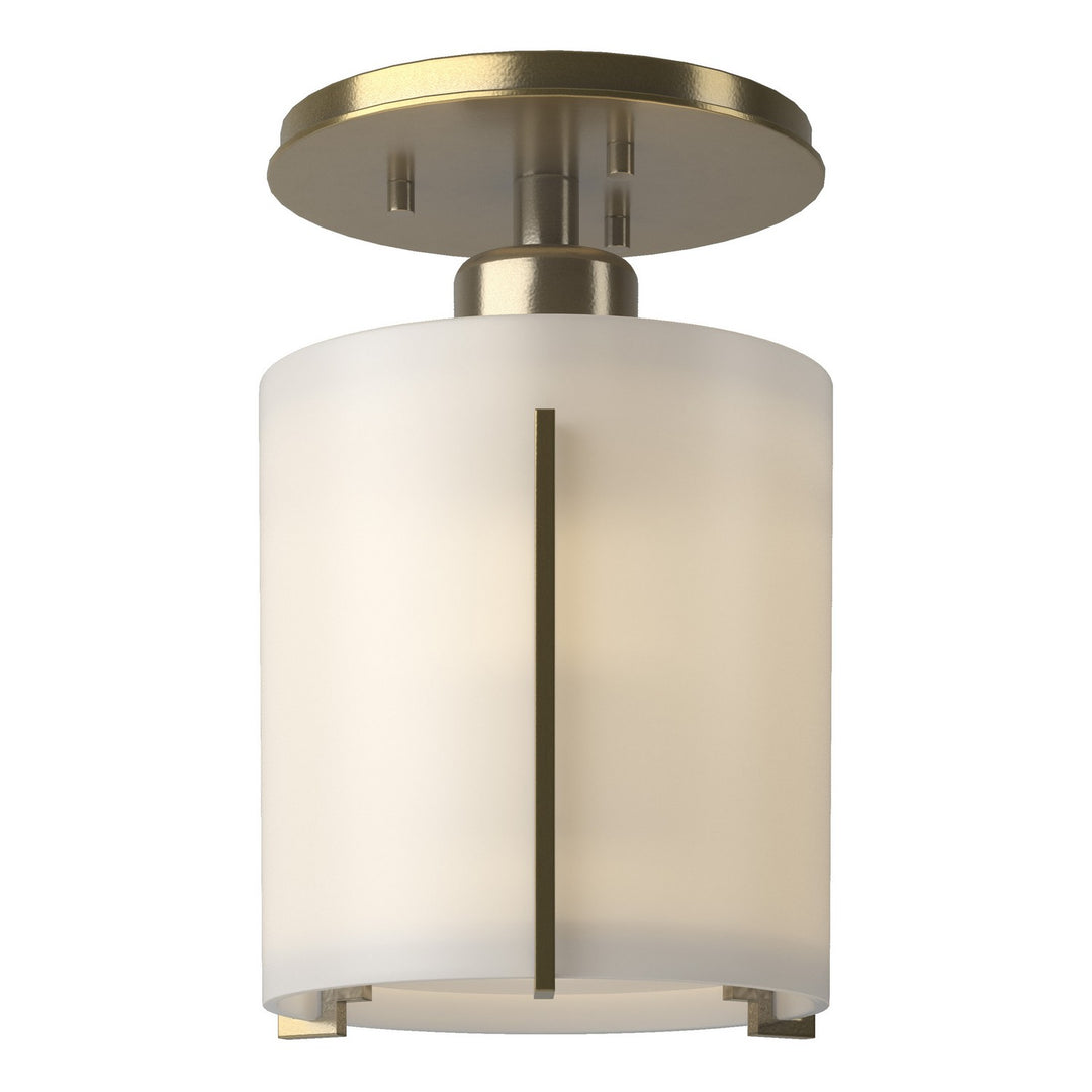 Hubbardton Forge Canada - 123775-SKT-86-GG0140 - One Light Semi-Flush Mount - Exos Glass - Modern Brass