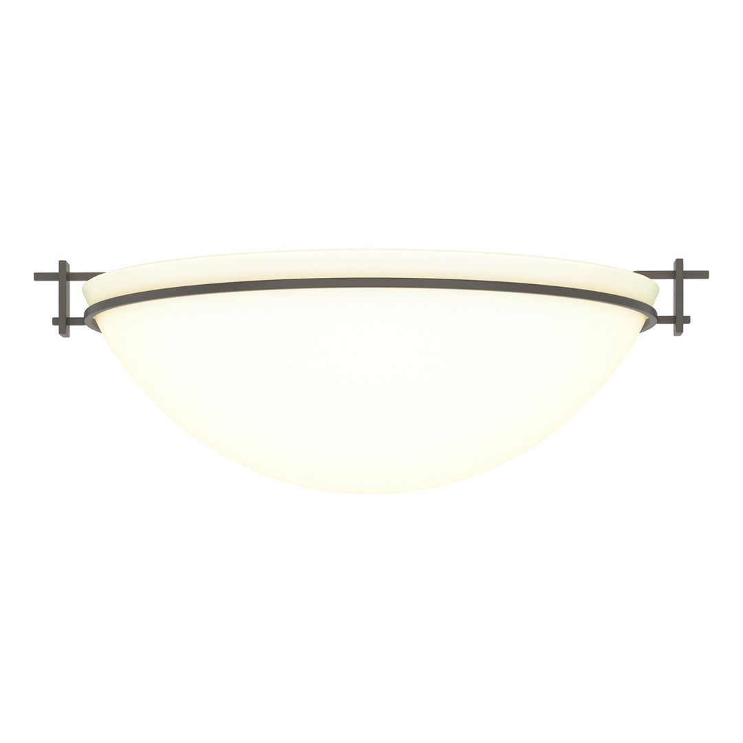 Hubbardton Forge Canada - 124252-SKT-07-GG0050 - Three Light Semi-Flush Mount - Moonband - Dark Smoke