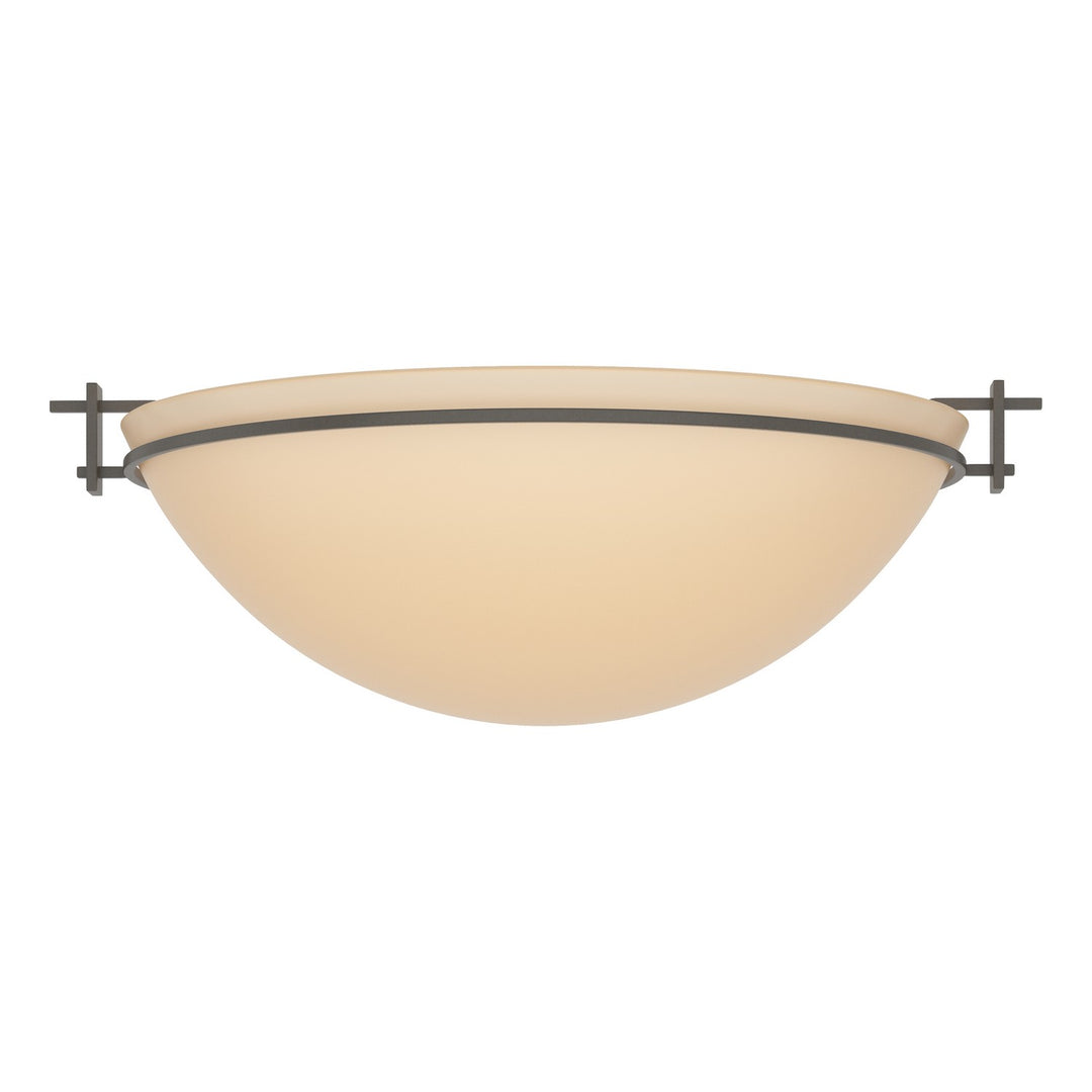 Hubbardton Forge Canada - 124252-SKT-07-SS0050 - Three Light Semi-Flush Mount - Moonband - Dark Smoke