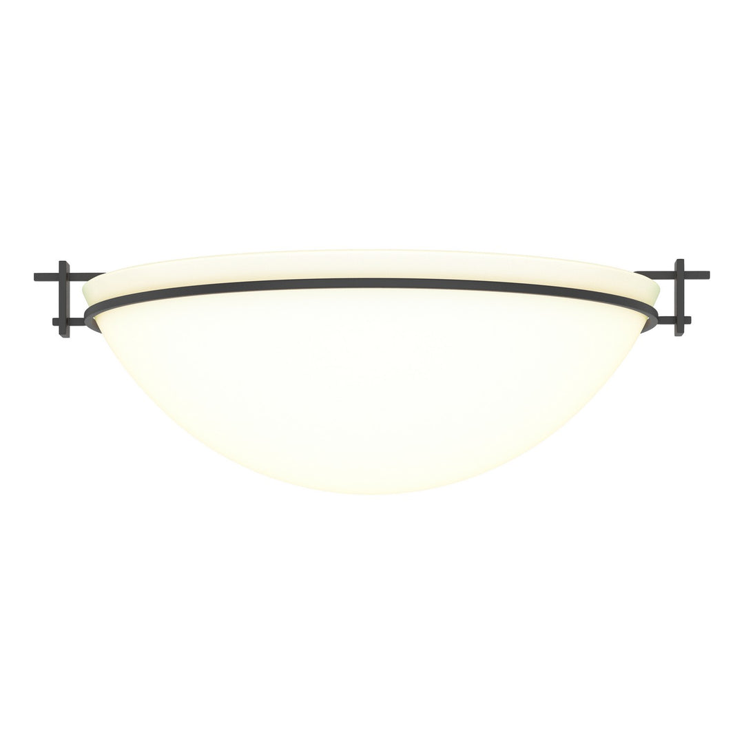 Hubbardton Forge Canada - 124252-SKT-10-GG0050 - Three Light Semi-Flush Mount - Moonband - Black