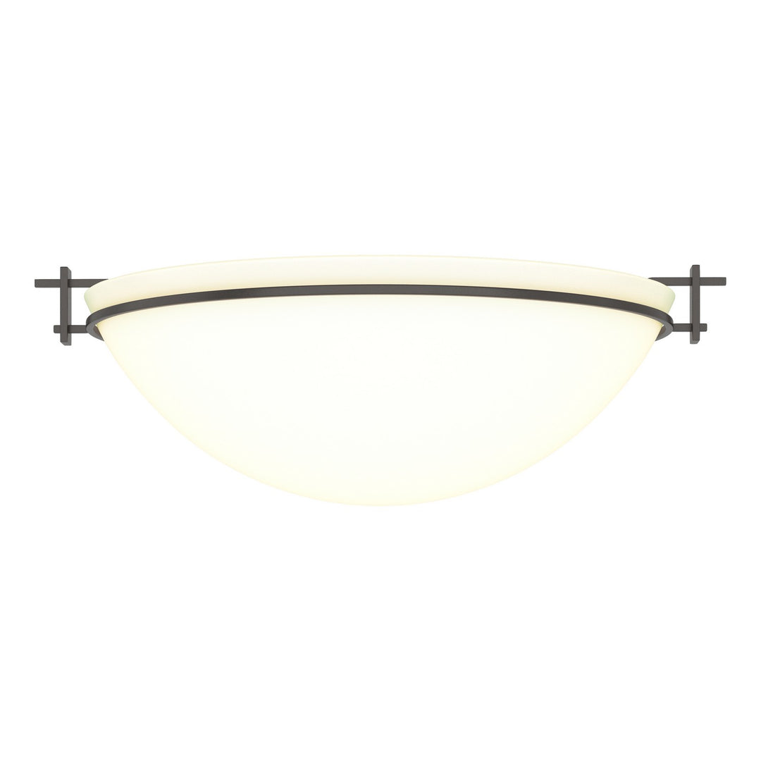 Hubbardton Forge Canada - 124252-SKT-14-GG0050 - Three Light Semi Flush Mount - Moonband - Oil Rubbed Bronze