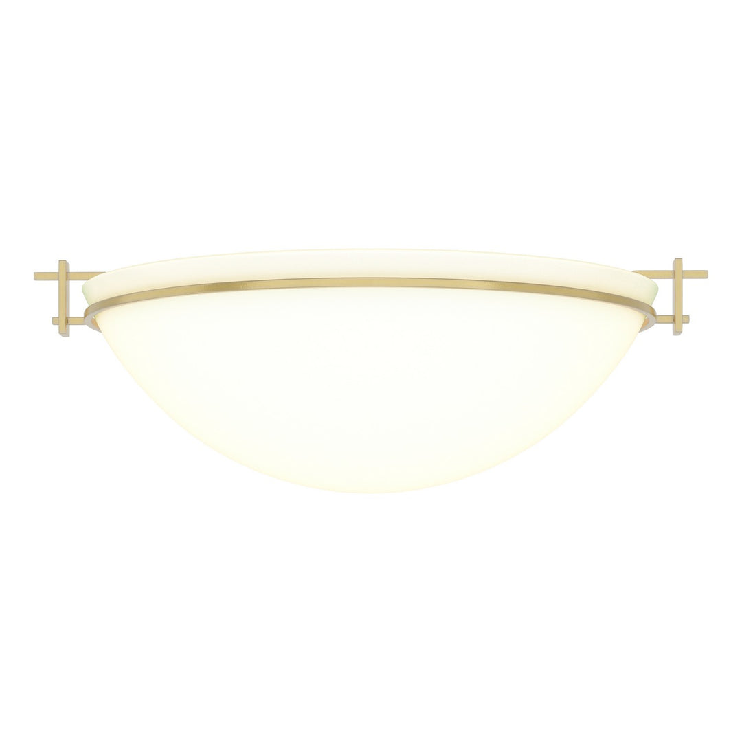 Hubbardton Forge Canada - 124252-SKT-86-GG0050 - Three Light Semi Flush Mount - Moonband - Modern Brass