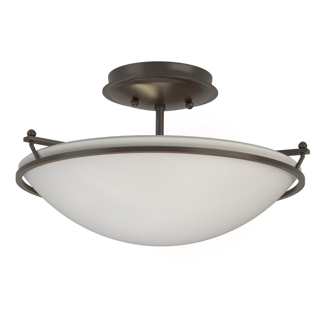 Hubbardton Forge Canada - 124302-SKT-14-GG0047 - Two Light Semi-Flush Mount - Simple Lines - Oil Rubbed Bronze