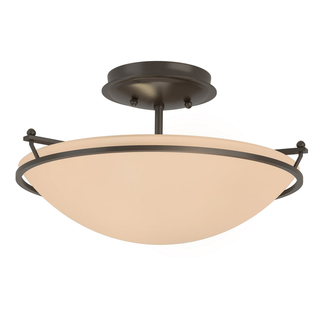 Hubbardton Forge Canada - 124302-SKT-14-SS0047 - Two Light Semi-Flush Mount - Simple Lines - Oil Rubbed Bronze
