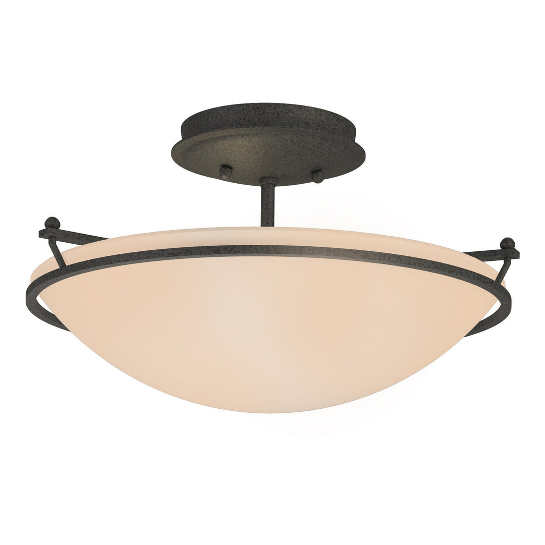 Hubbardton Forge Canada - 124302-SKT-20-SS0047 - Two Light Semi-Flush Mount - Simple Lines - Natural Iron