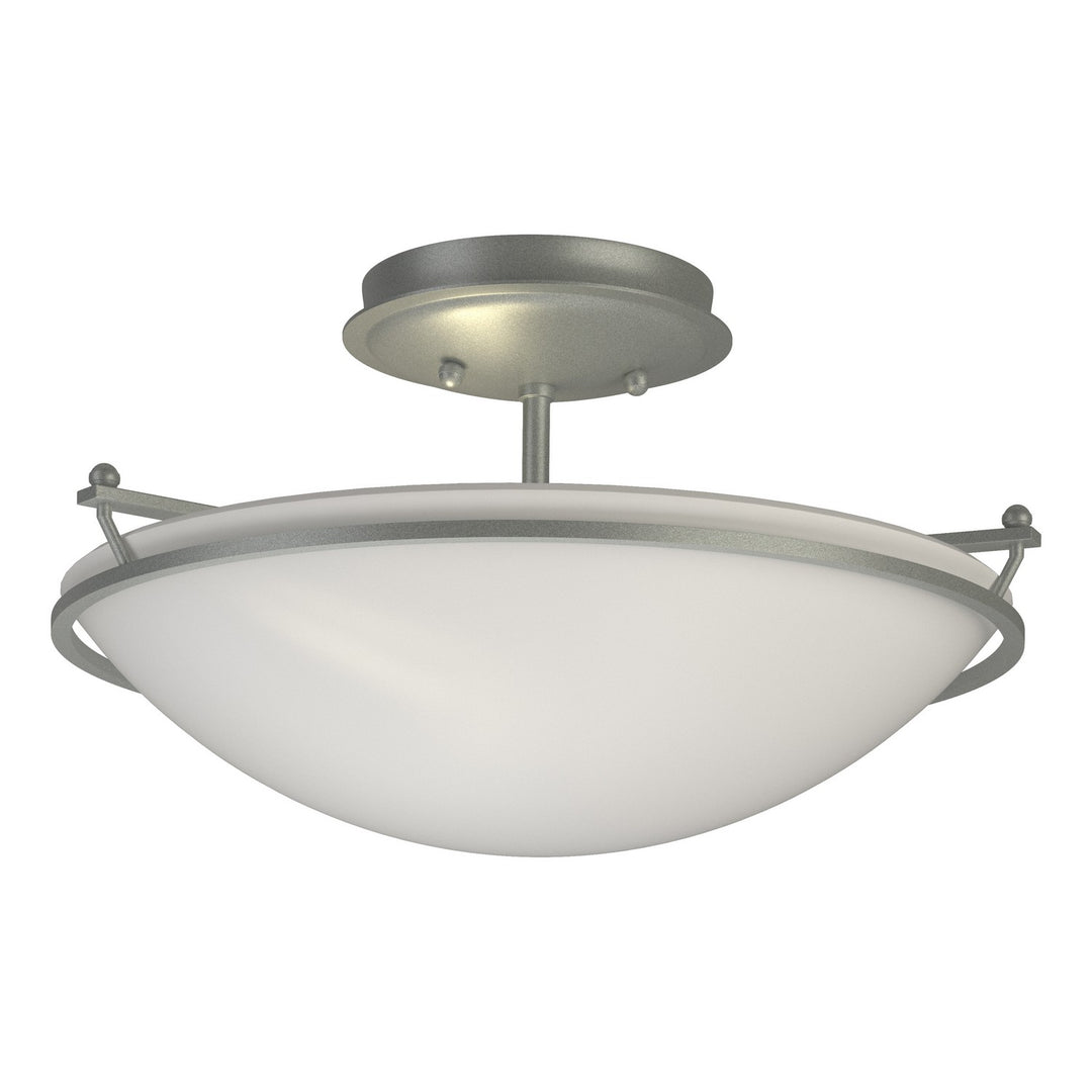 Hubbardton Forge Canada - 124302-SKT-82-GG0047 - Two Light Semi-Flush Mount - Simple Lines - Vintage Platinum