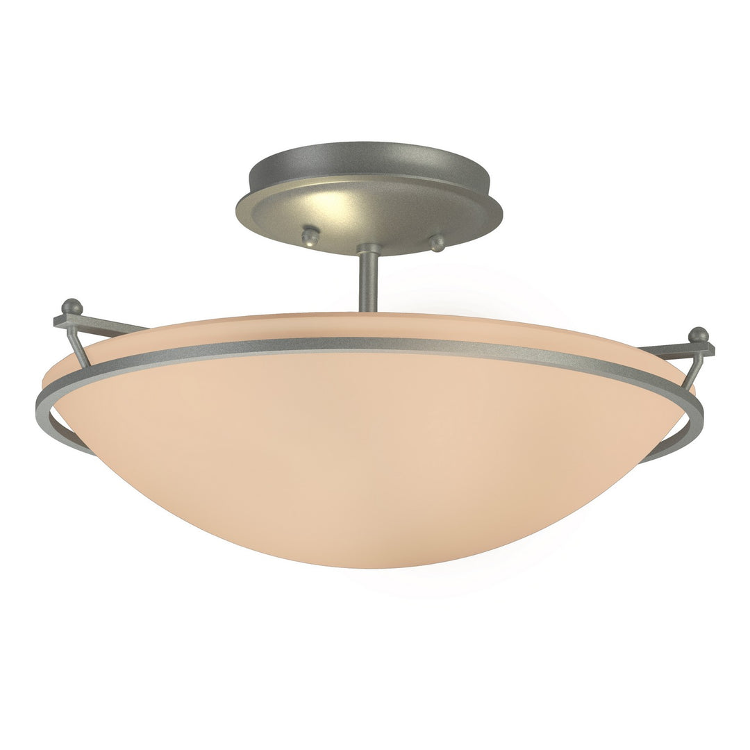 Hubbardton Forge Canada - 124302-SKT-82-SS0047 - Two Light Semi-Flush Mount - Simple Lines - Vintage Platinum
