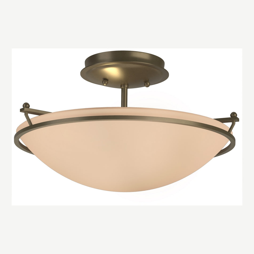 Hubbardton Forge Canada - 124302-SKT-84-SS0047 - Two Light Semi-Flush Mount - Simple Lines - Soft Gold