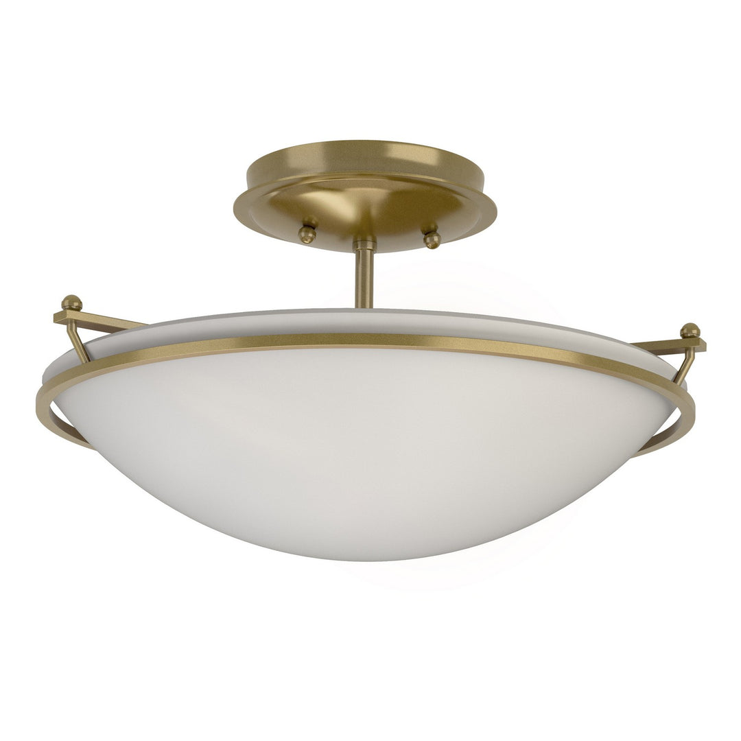 Hubbardton Forge Canada - 124302-SKT-86-GG0047 - Two Light Semi-Flush Mount - Simple Lines - Modern Brass